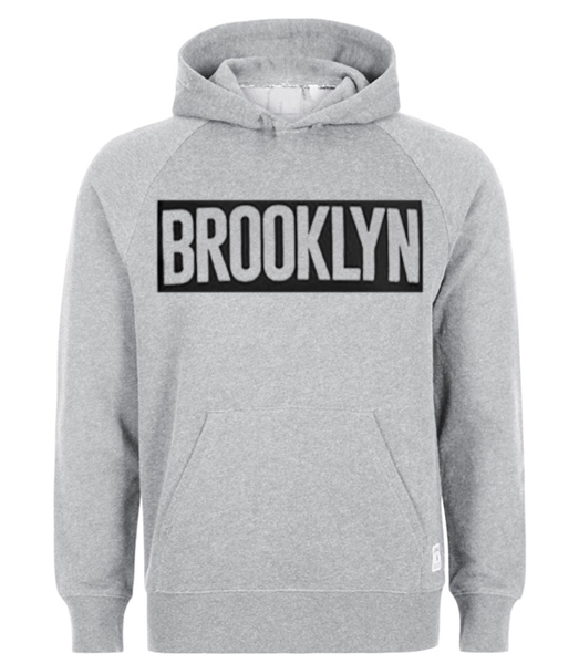 Brooklyn Grey Hoodie - teesmarkets.com