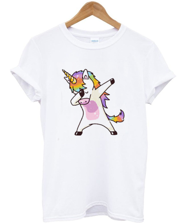 Dancing Colourful Unicorn T-Shirt - teesmarkets.com
