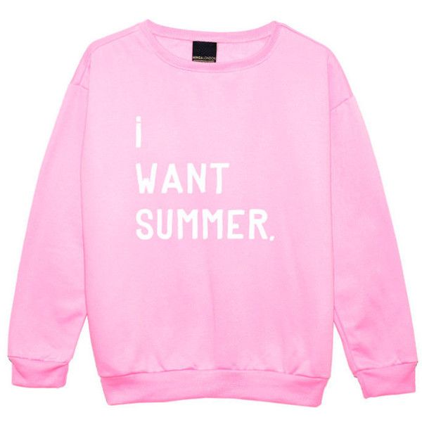 I Want Summer Pink Sweatshirt - teesmarkets.com